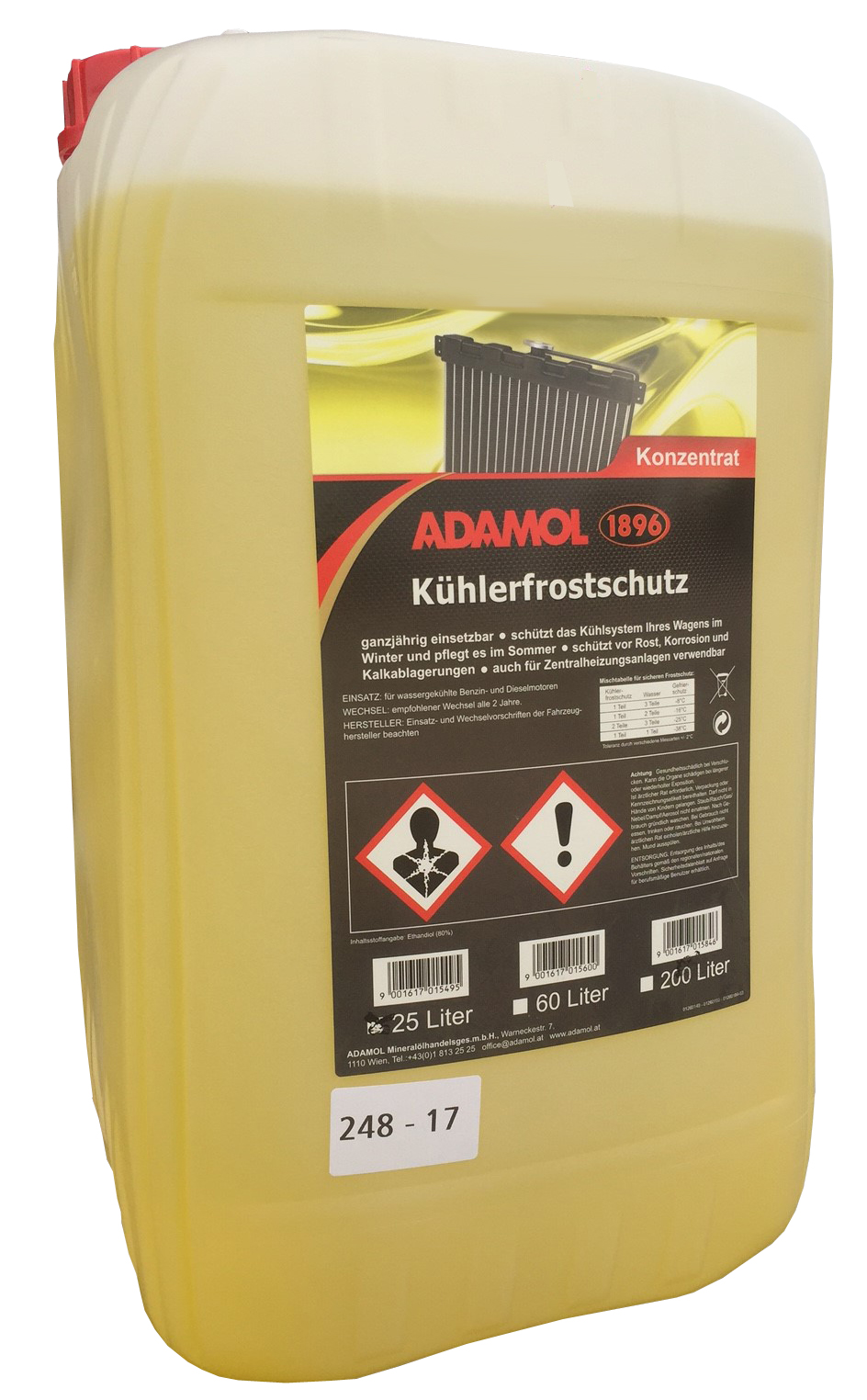 Kühlerfrostschutz-Konzentrat 25l