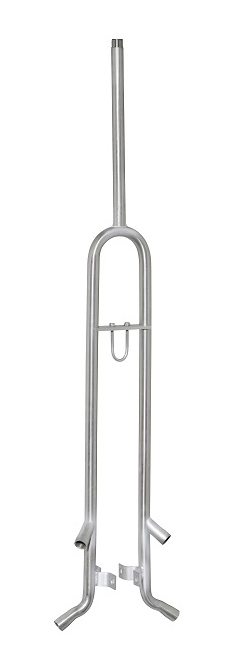 Wasserablaufrohr Niro doppelt innen 68 cm, Verlängerung 30 cm