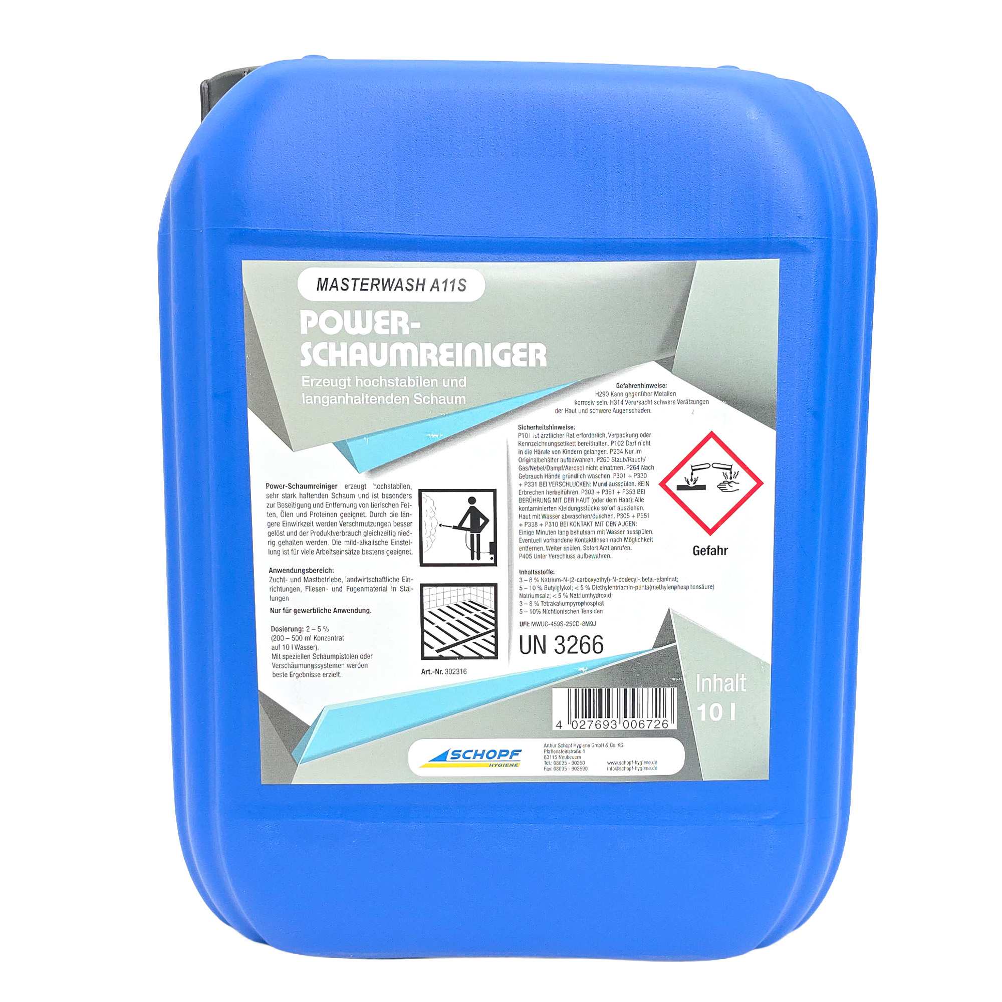 Power-Schaumreiniger 10 Liter   - Gefahrgut