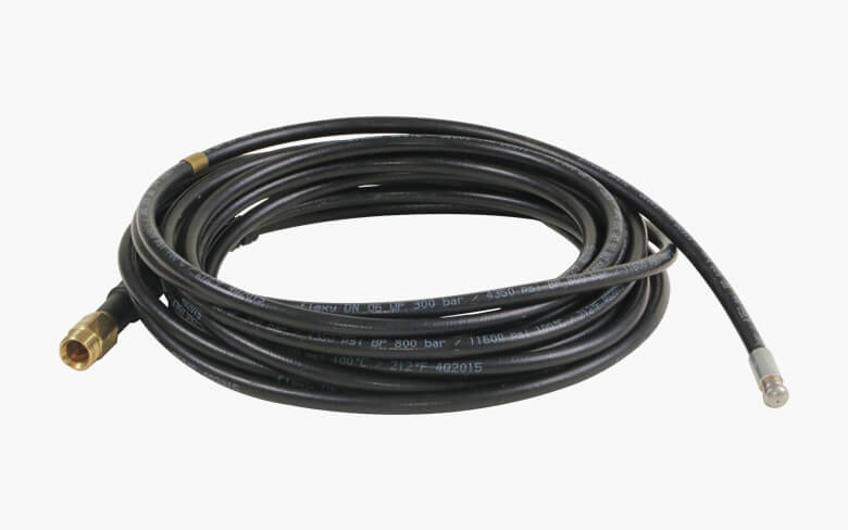 Kanal-Schlauch inkl. Düse m. Frontbohrung 10m 