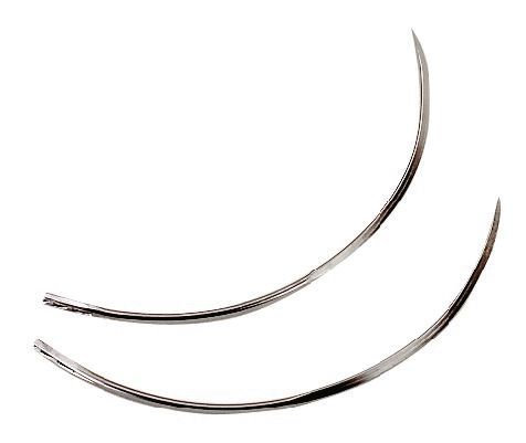 Chirurgische Nähnadeln (1Stk) Halbbogen mit Federöhr