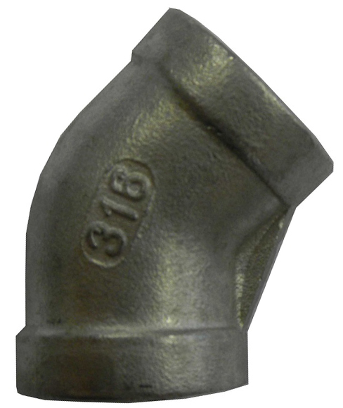 Winkel 45 Grad Niro 2 x 1/2" IG