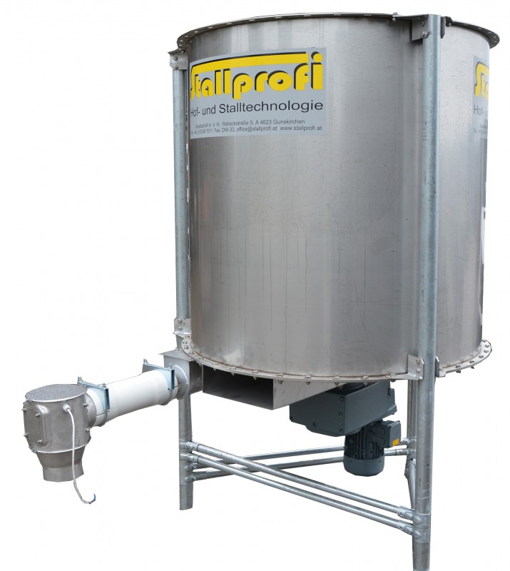 Austragschnecke, Länge 1 m, Durchmesser 127 mm - mit einer Edelstahlspirale