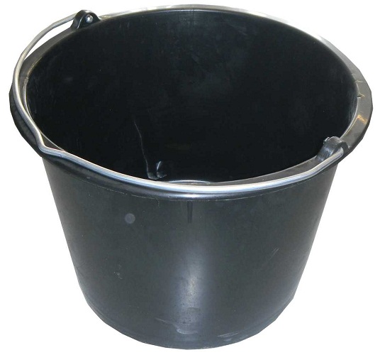 Futtereimer schwarz 20 Liter