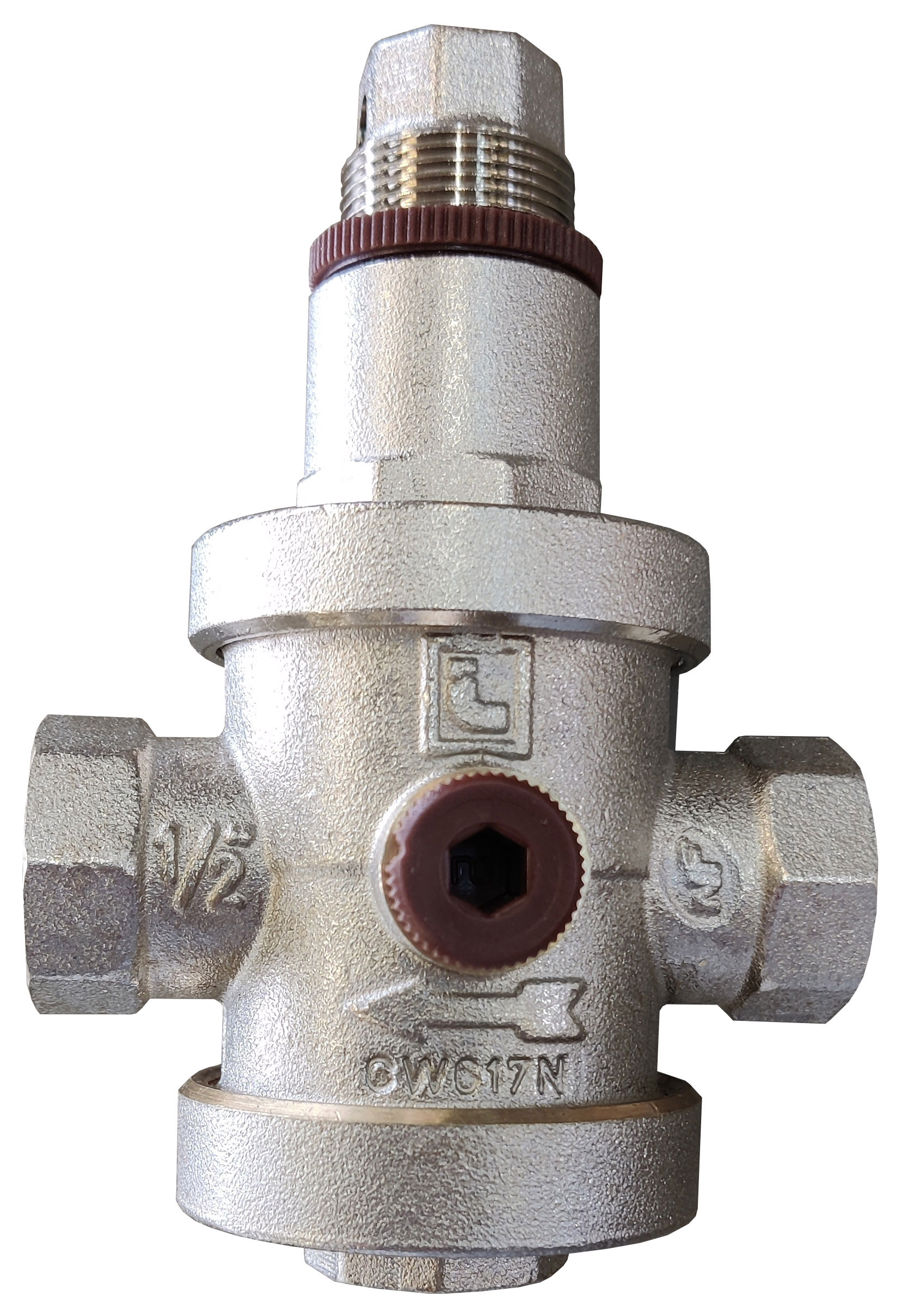 Druckregler verchromt 1/2 " 2xIG