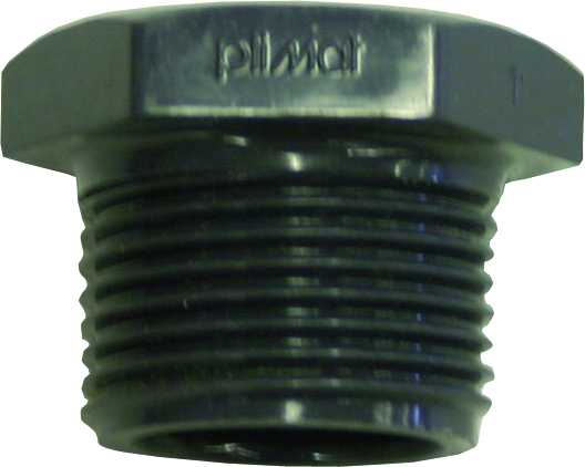 PVC-Gewindestopfen mit 1/2" AG