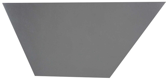 Endplatte für Niro-Trog Kunststoff