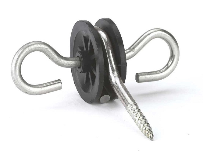 Torgriffisolator verzinkt mit 2 Haken (10Stk/X-Pack) *** 