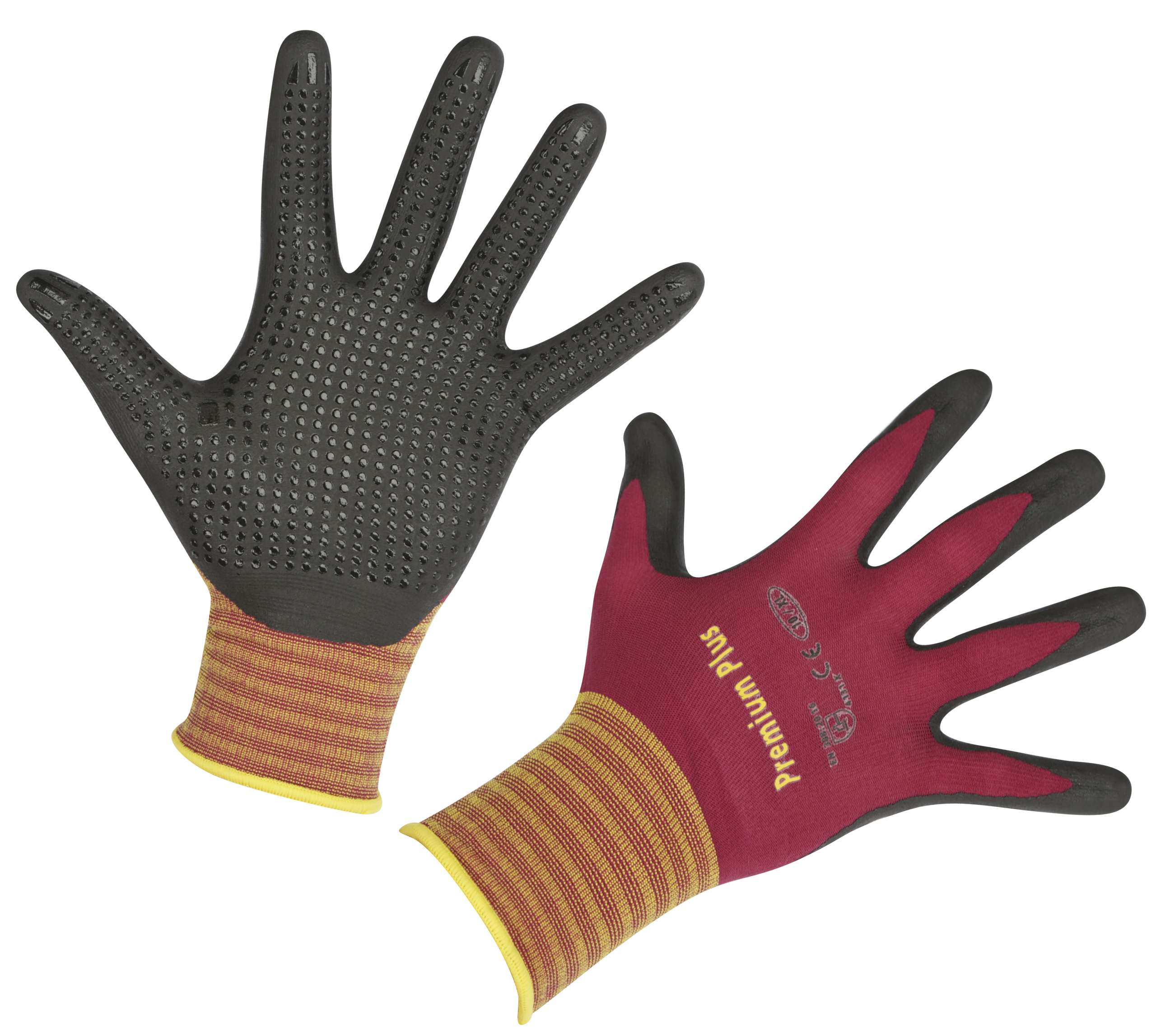 Handschuh TOP Plus mit Noppenfeld (1Paar) für Feinmechaniker-Werkstätten