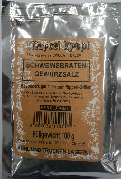 Schweinsbraten-Gewürzsalz 100 g***