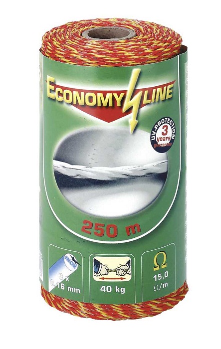 Kunststofflitze mit 3x0,16mm Niroleiter