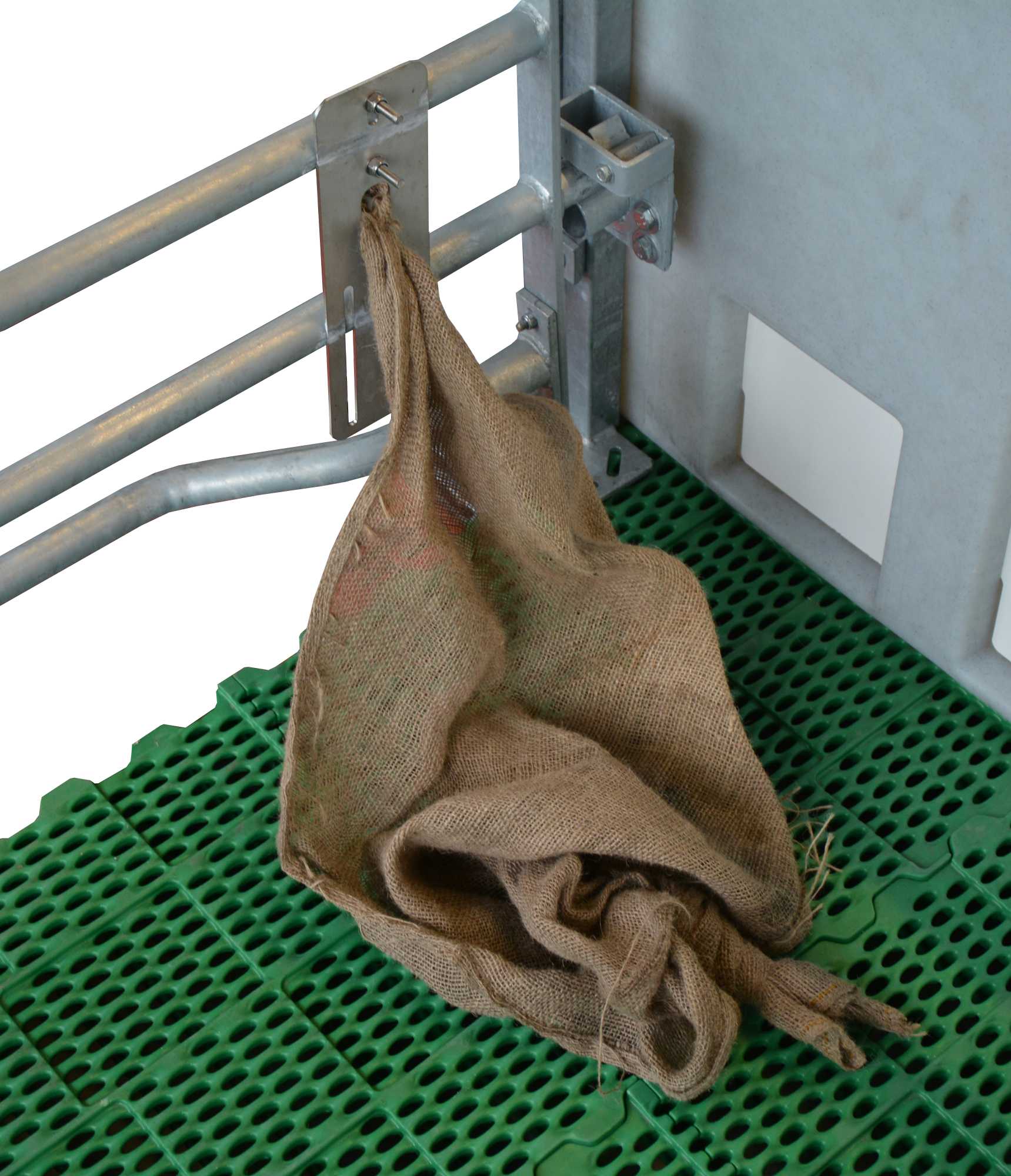 Halterung für Jutegewebe 