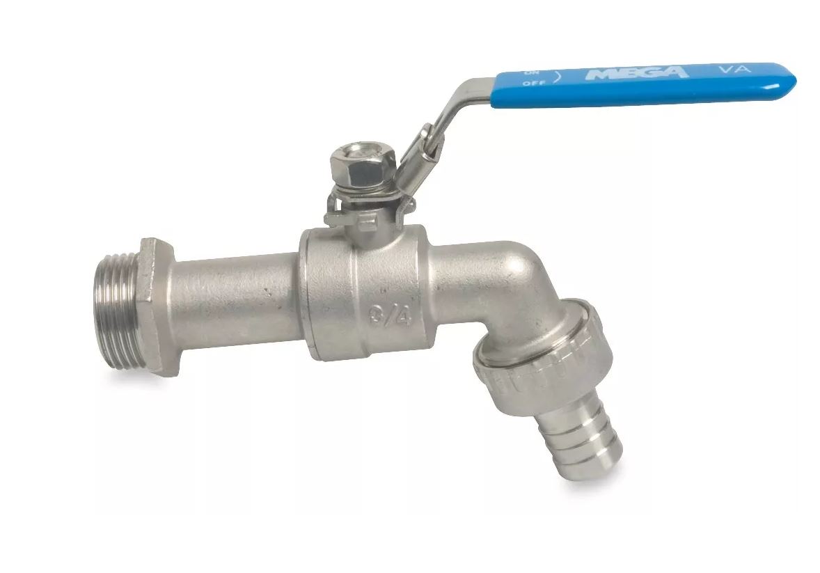 Kugelauslaufhahn Niro 1/2"