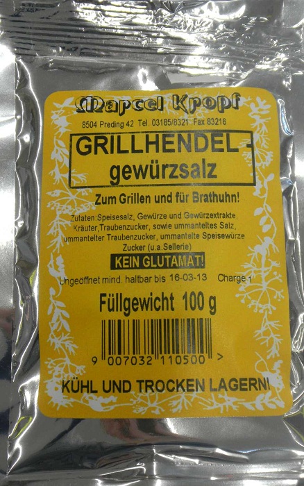 Grillhendel-Gewürzsalz 100 g***