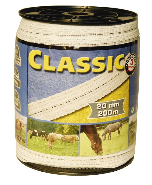 Breitband 20 mm - Weiß 200 lfm