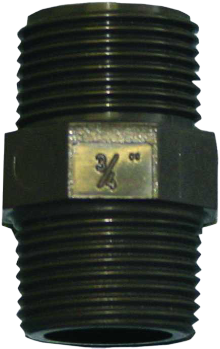 PVC-Doppelnippel mit 1/2 "AG