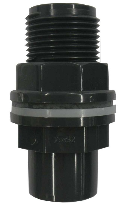 PVC-Behälterverschraubung 20/25x3/4"AG