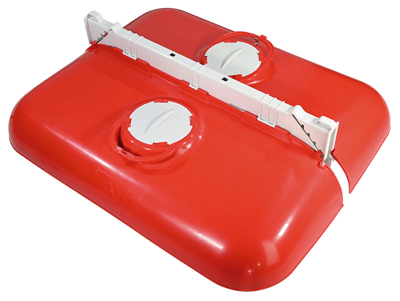 Ferkelnestabdeckung Rotecna rot mobil komplett