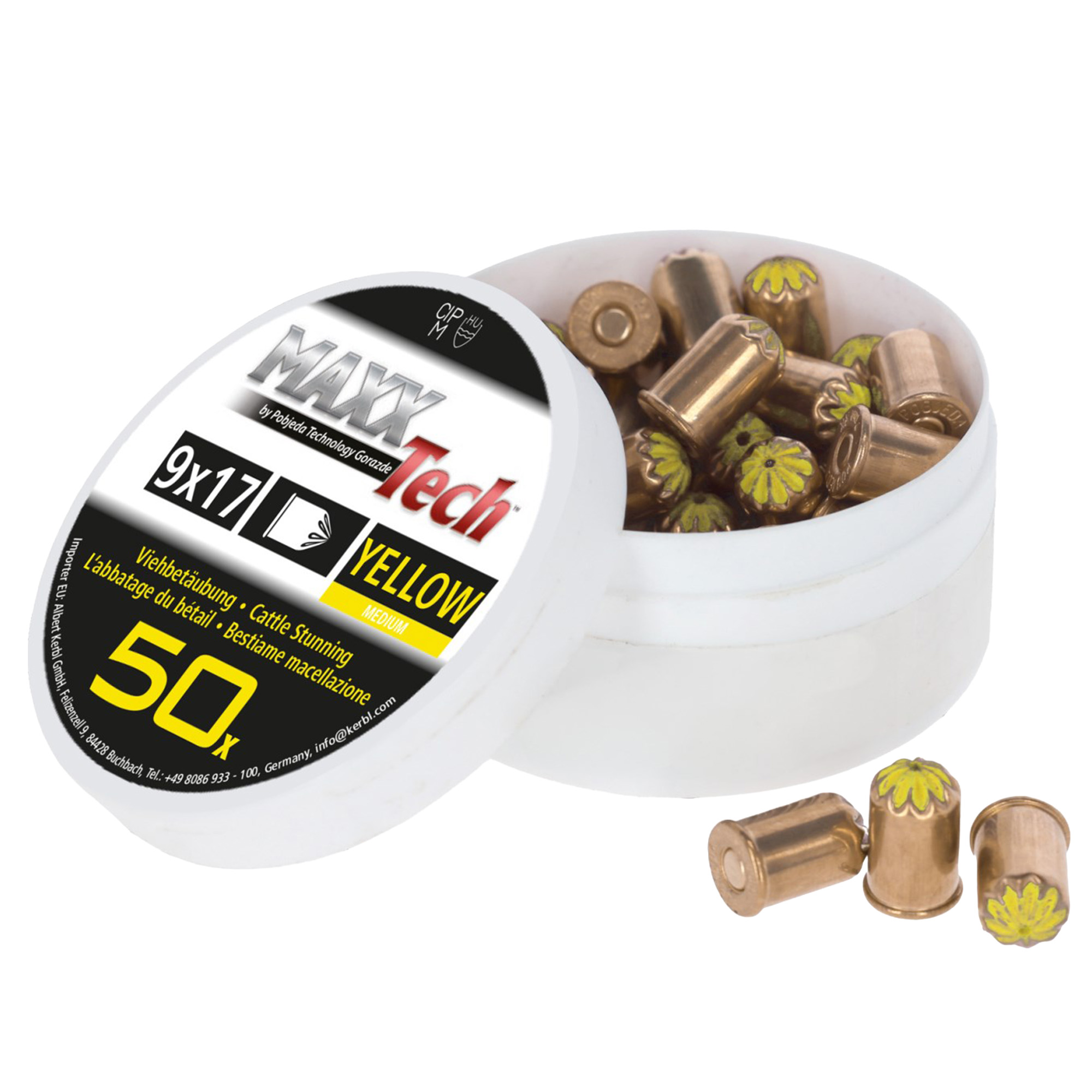 Schlachtpatronen gelb (50Stk/X-Pack)