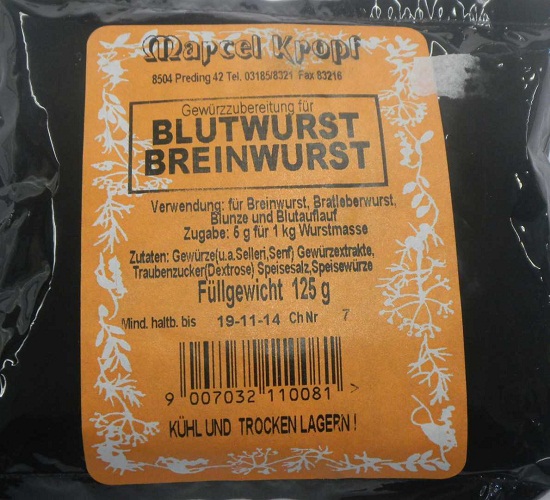 Blutwurstgewürz 125 g***