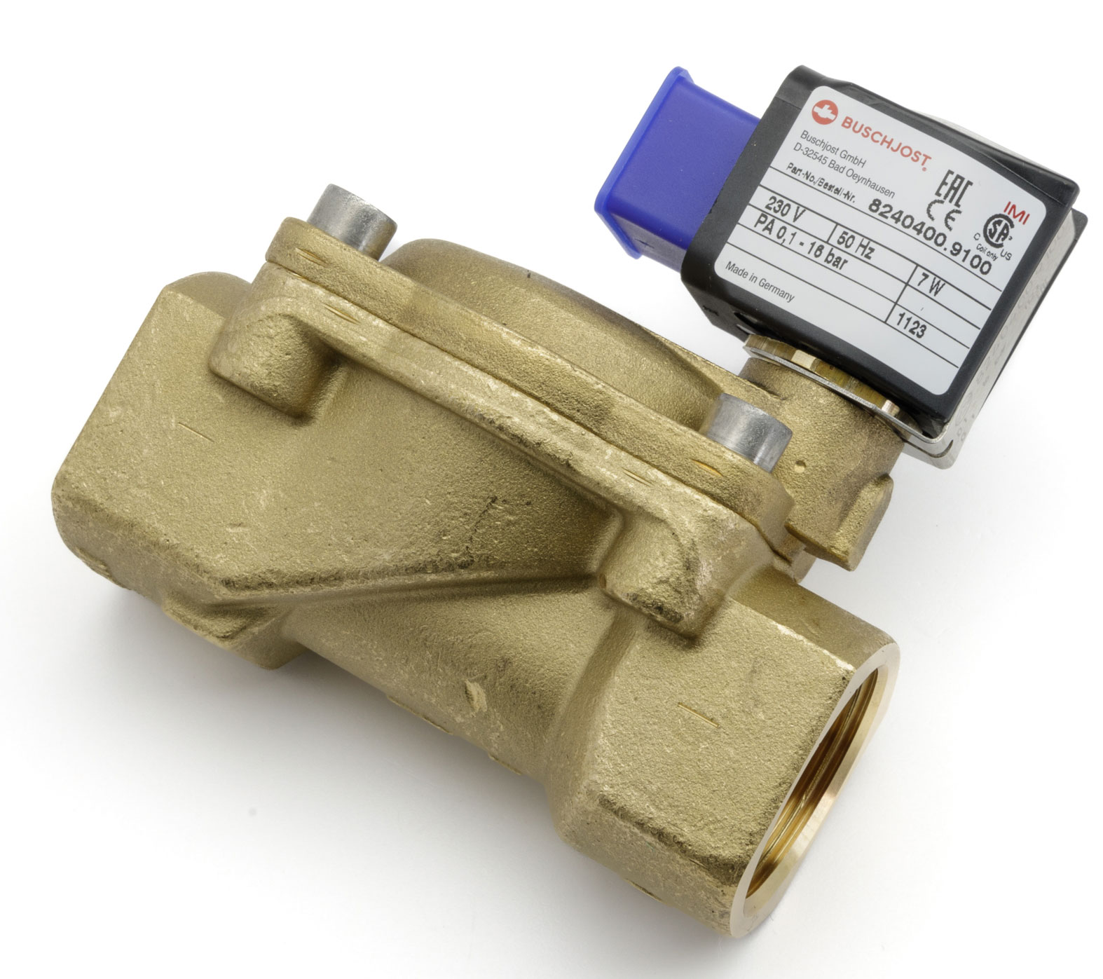 MB Magnetventil Messing 1" 230 V