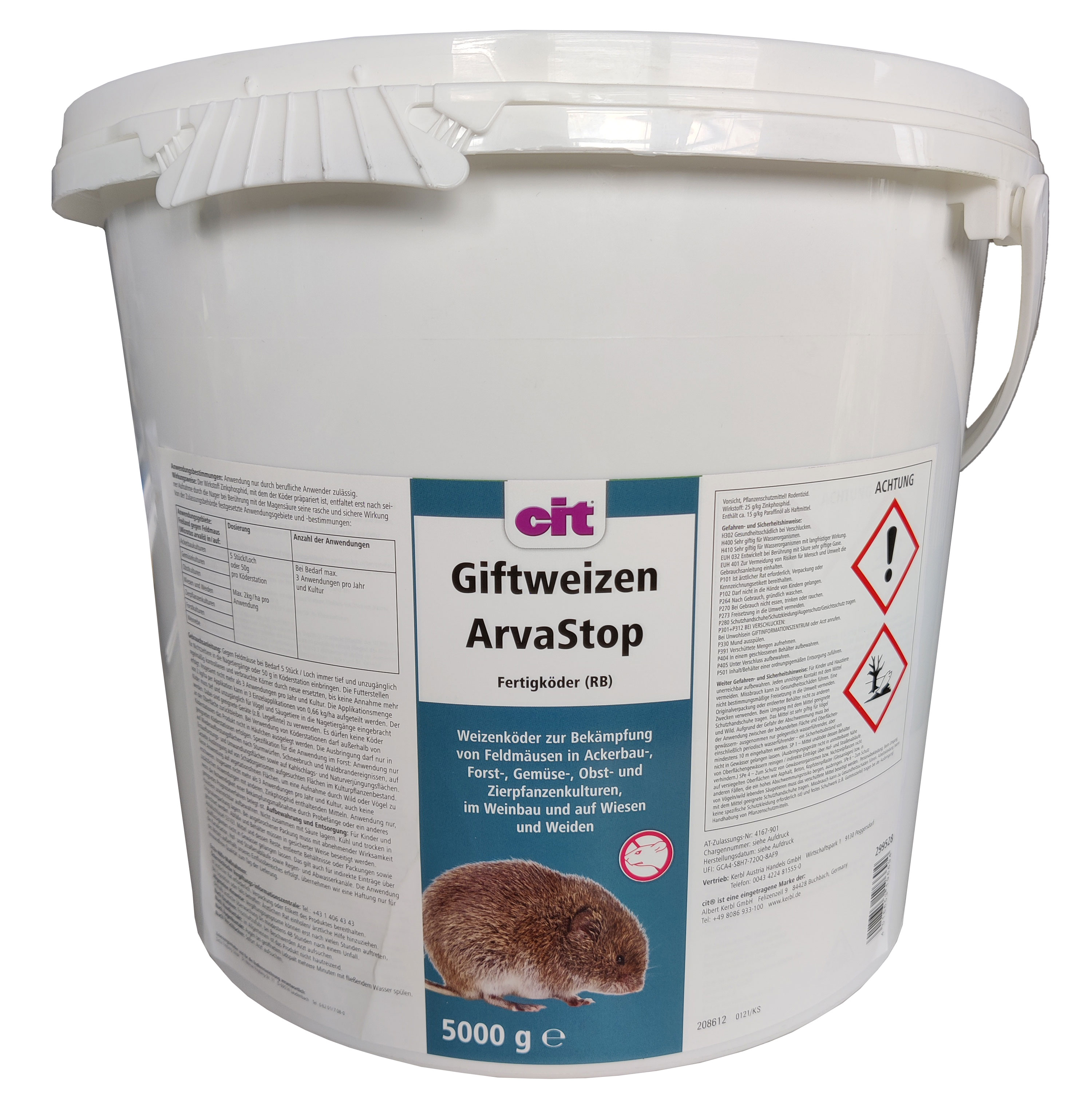 Giftweizen cit Arva Stop, 5 kg Gefahrengut