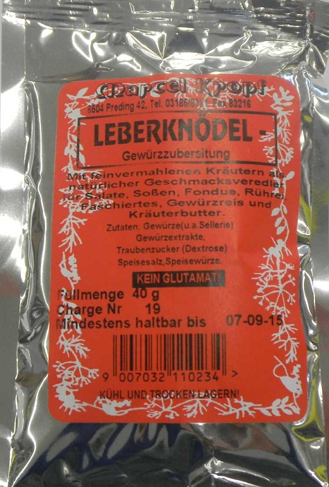 Leberknödelgewürz 40 g***