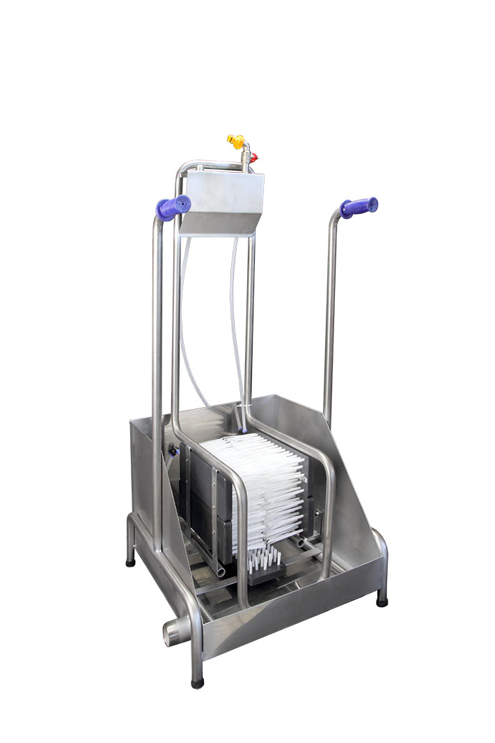 Stiefelreiniger mit Auffangwanne