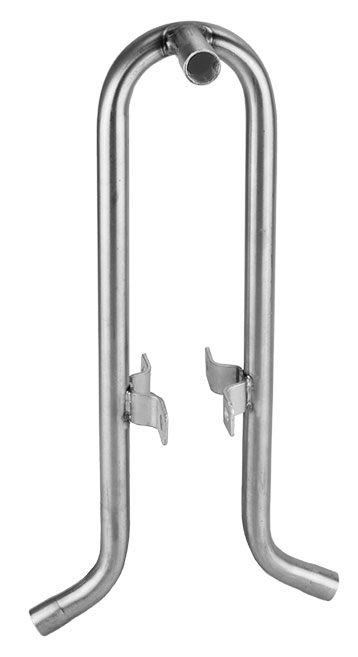 Wasserablaufrohr Niro doppelt 47 cm 30°