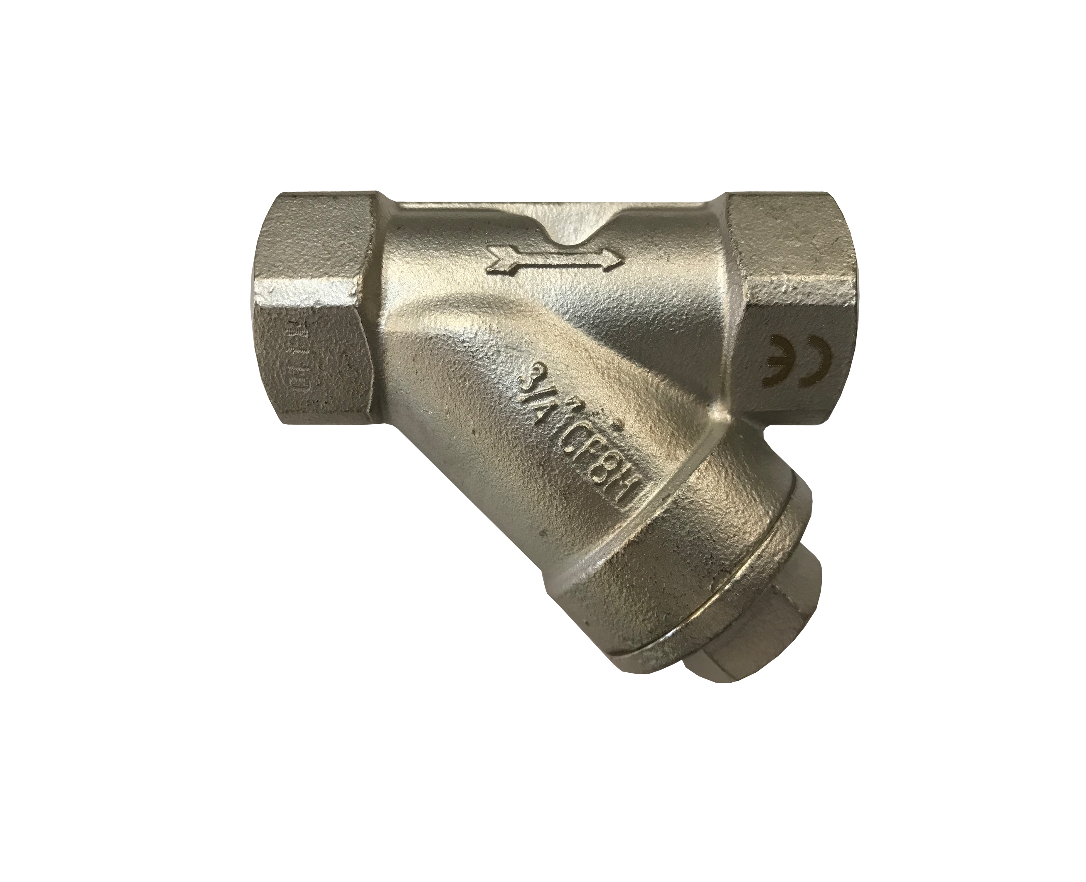 Schmutzfänger Edelstahl 2 x 1/2" IG