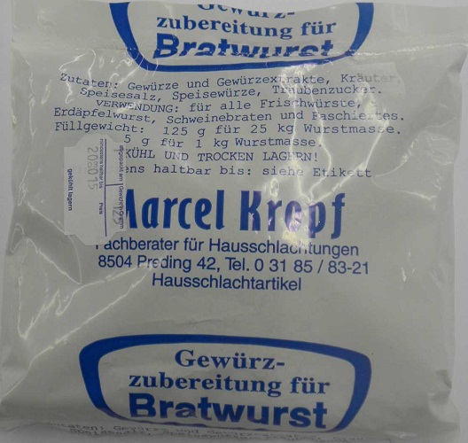 Bratwurstgewürz 125 g***