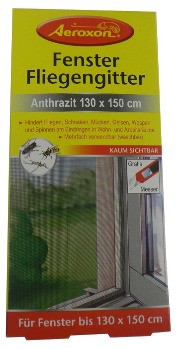Fliegengitter anthrazit 150x130 cm