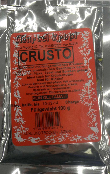 Crusto Kräutergewürz 100 g***
