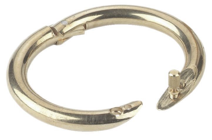 Bullen Nasenring messing klappbar