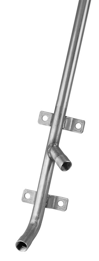 Wasserablaufrohr Niro mit 2 Abgängen 30°