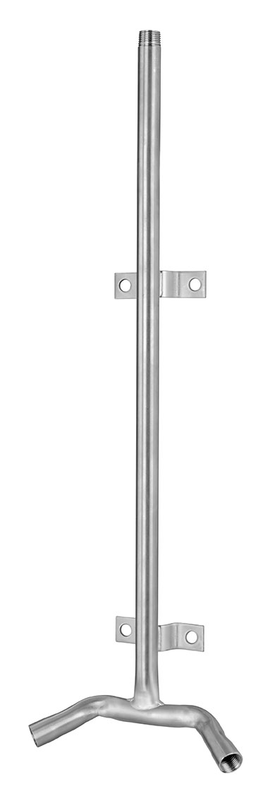 Wasserablaufrohr Niro einfach 66cm