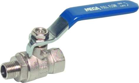 Kugeldurchlaufhahn Niro 1/2" IG/AG