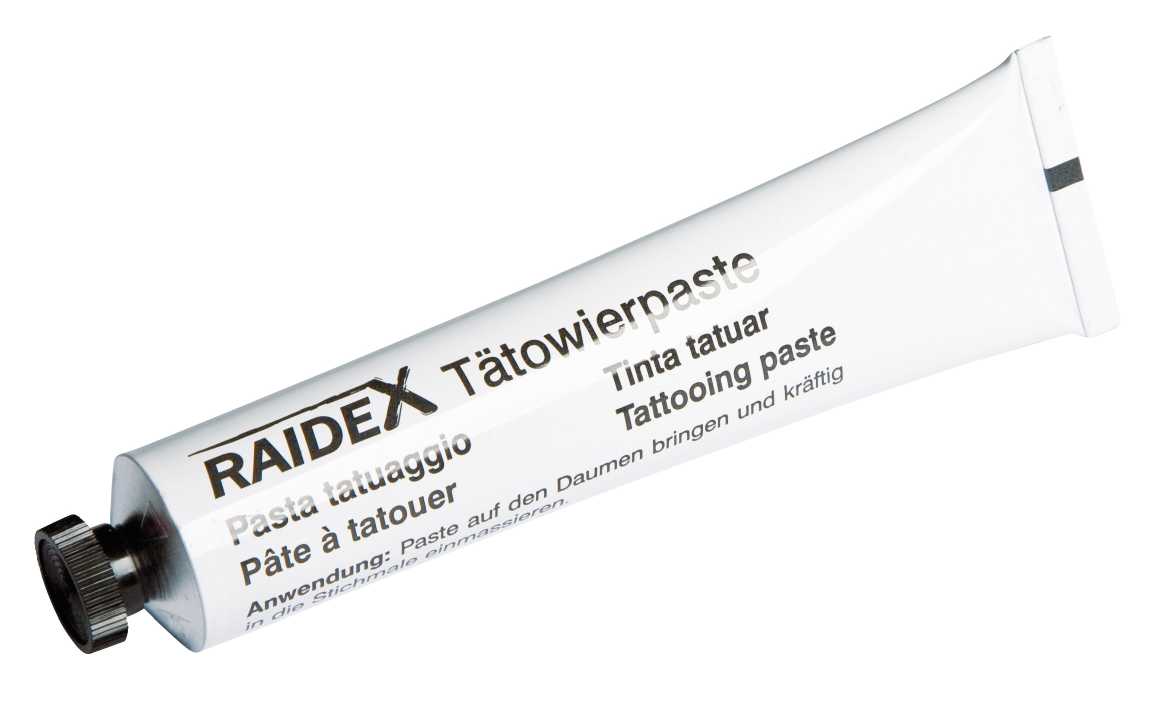 Tätowierpaste Raidex schwarz 60g Tube
