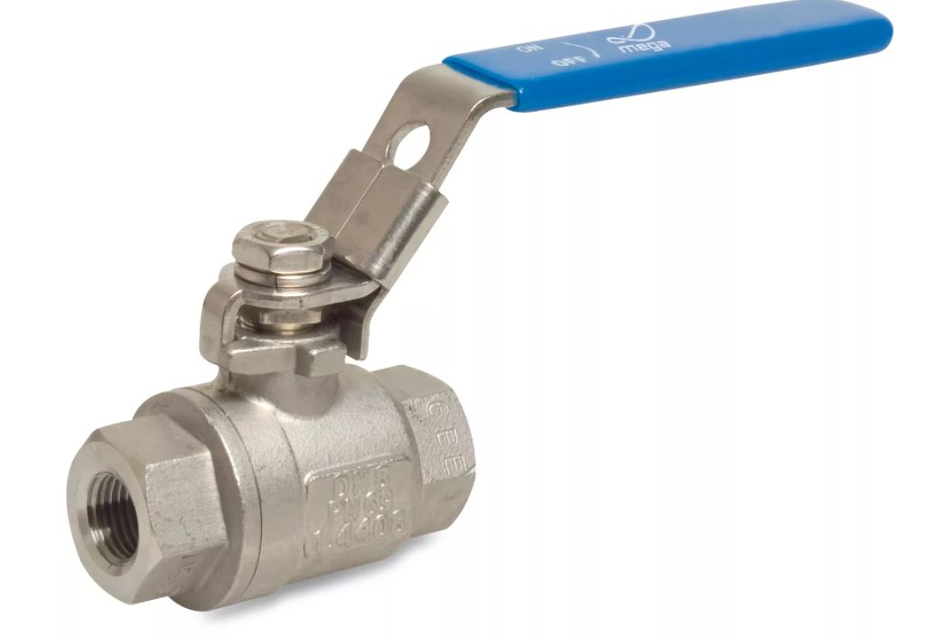 Kugeldurchlaufhahn Niro 2 x 1/2" IG