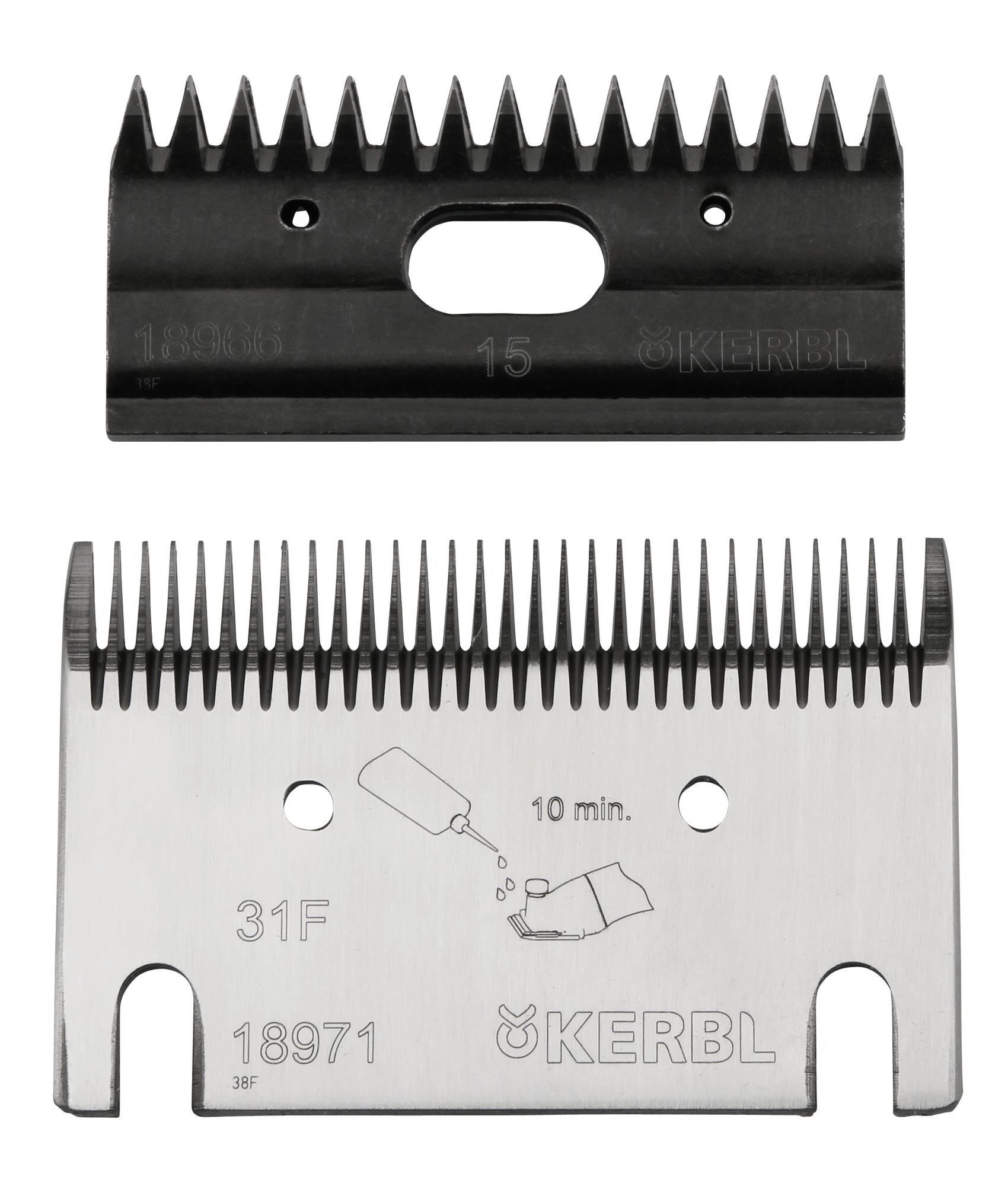 Schermesserset Premium Extrafein für Pferde