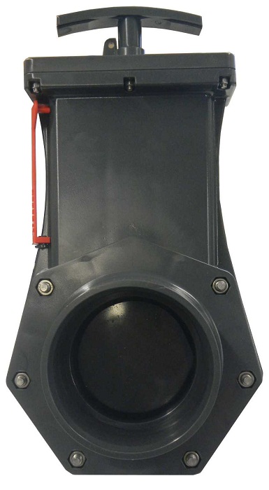 PVC-Absperrschieber Ø110mm mit 2xKlebemuffe