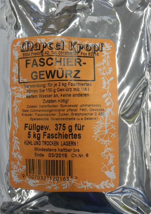 Faschiergewürz für 375g***