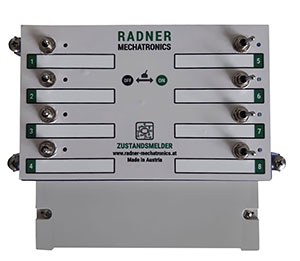 Alarmanlage mit integriertem Wahlgerät mit 8 Alarmeingängen