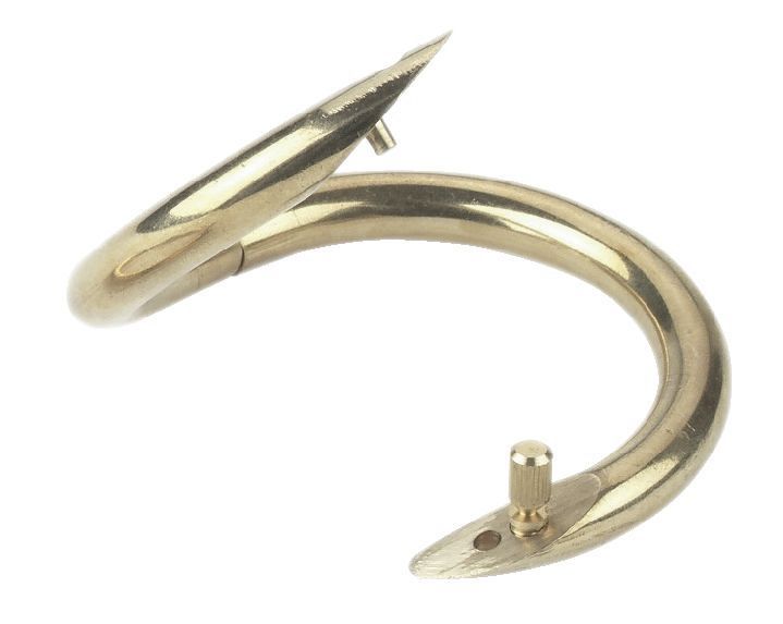 Bullen Nasenring Messing 57mm drehbar