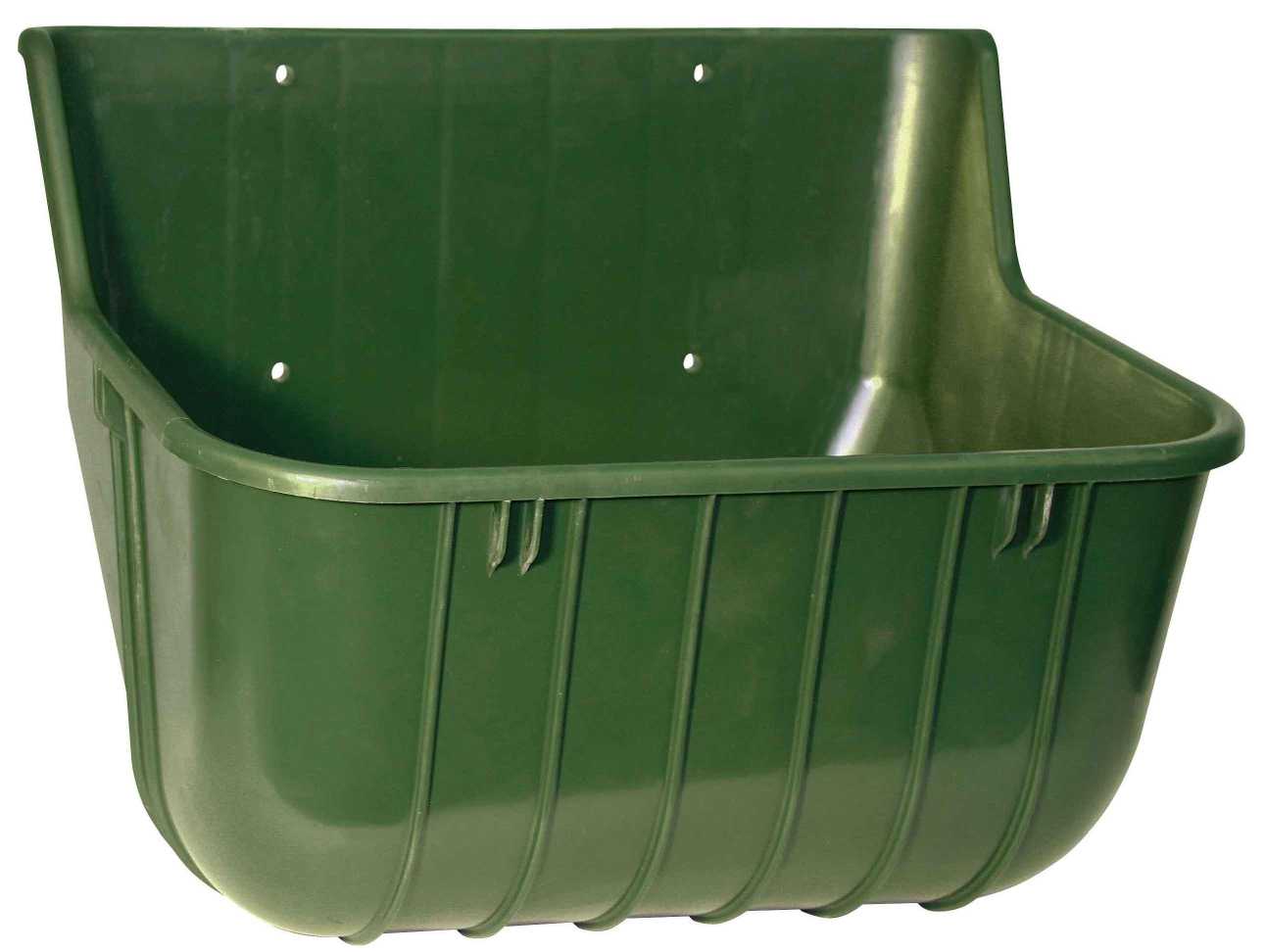 Futtertrog PVC grün - rechteckig