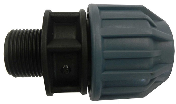 PP Übergang 20mm x 1/2" Außengewinde