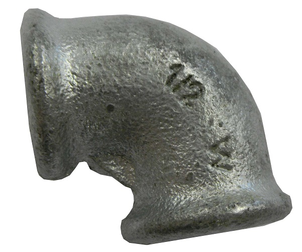 Knie Nr.90  1/2 Zoll Innen- und Innengewinde verzinkt