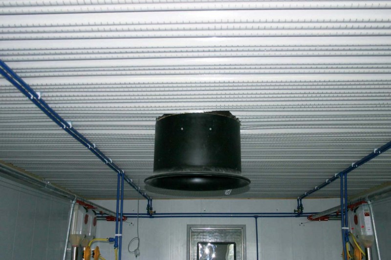 Trapezlüftungsdecke Länge 5,10 x 1 m