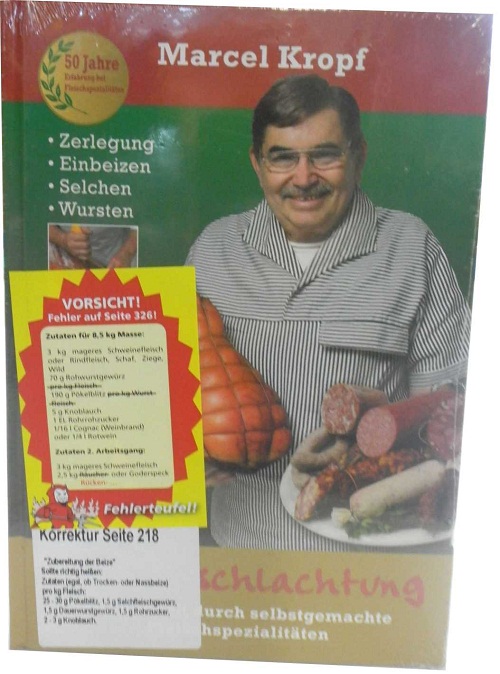Buch "Marcel Kropf-Die Hausschlachtung"***