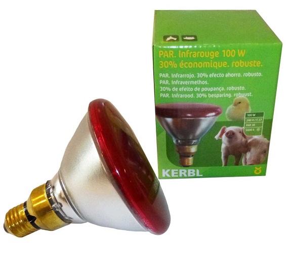 Energiesparstrahler Rot-100W Euro (1Stk.)